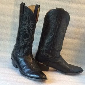 NARROW Nocona cowboy boots Western rodeo boots Black Boots Size 9.5 B